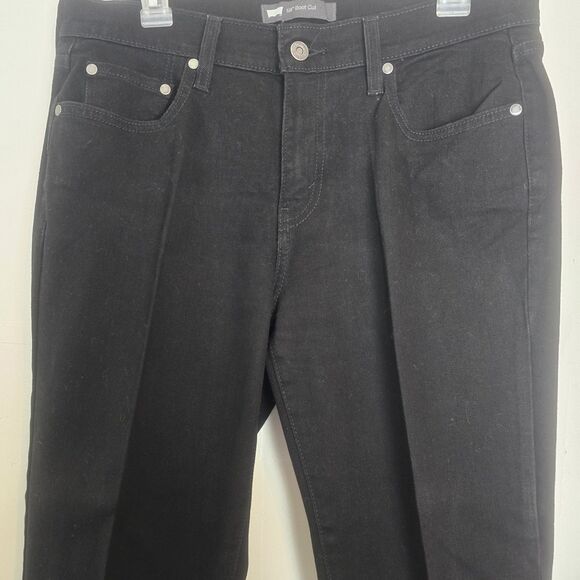 Levi's 515 Boot Cut Jeans Women Size 10 Dark Black 33X30 Mid RiseSOLD ON EB - Picture 2 of 13